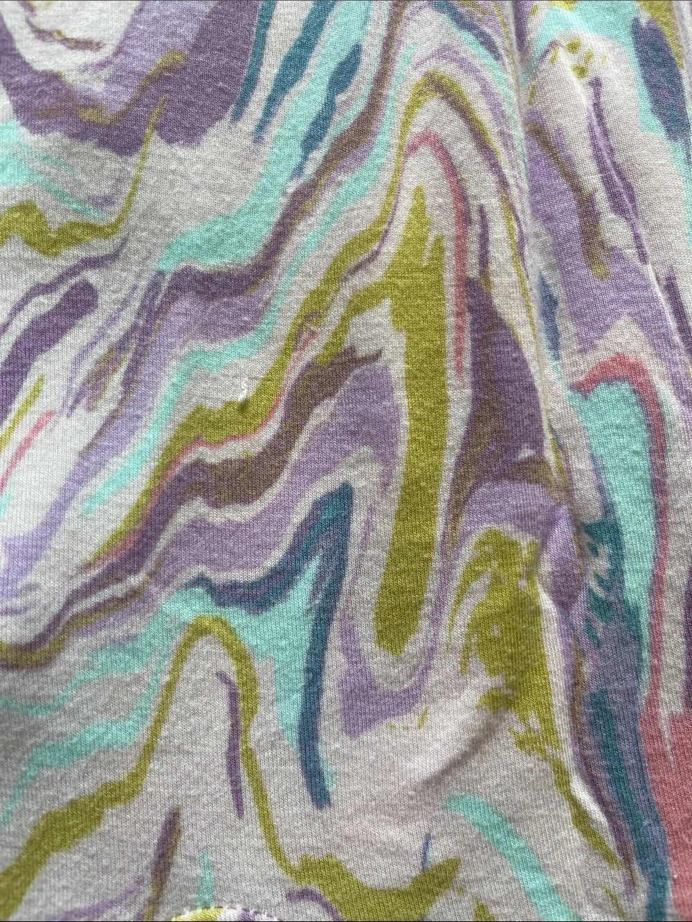 Little Sleepies Pastel Marble Print One-Piece Pajamas - Size 6-12 months